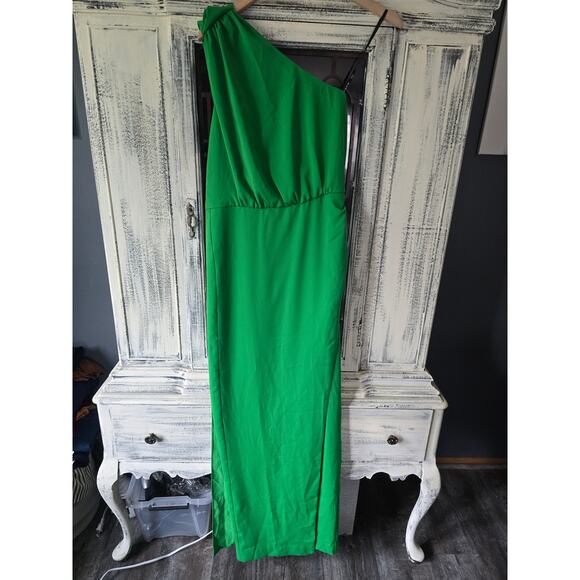 NWT Anthropologie Black Halo Sash Side-Slit Maxi Dress - Size 8 - Picture 5 of 6